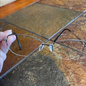 Elegant Silver Women's Glasses